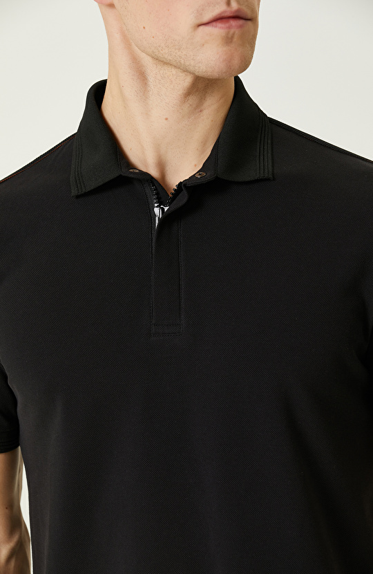 Siyah Polo Yaka T-Shirt