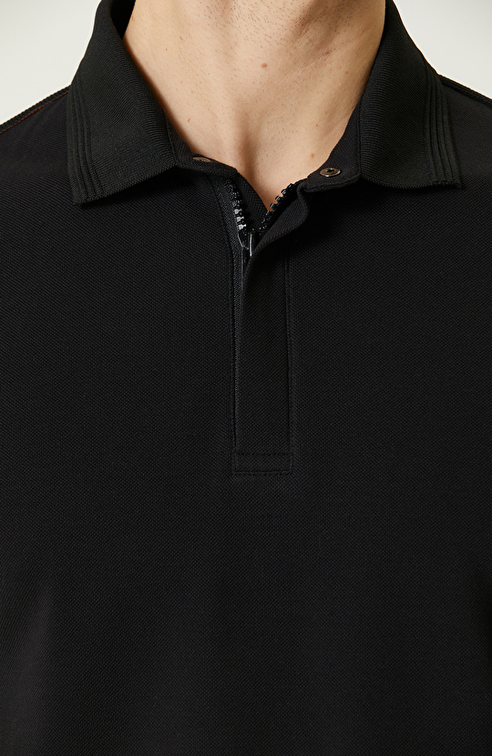 Siyah Polo Yaka T-Shirt