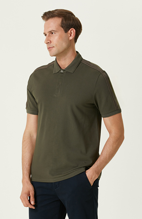 Haki Polo Yaka T-shirt