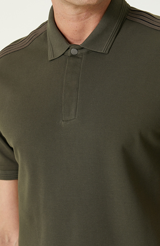 Haki Polo Yaka T-shirt