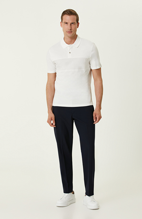 Ekru Polo Yaka T-shirt