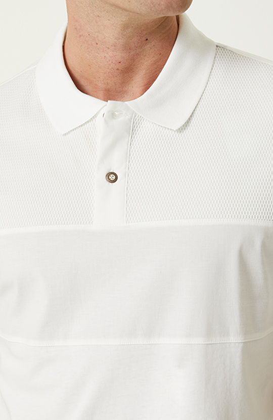 Ekru Polo Yaka T-shirt