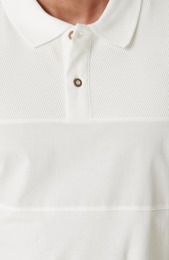Ekru Polo Yaka T-shirt