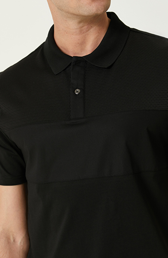 Siyah Polo Yaka T-shirt