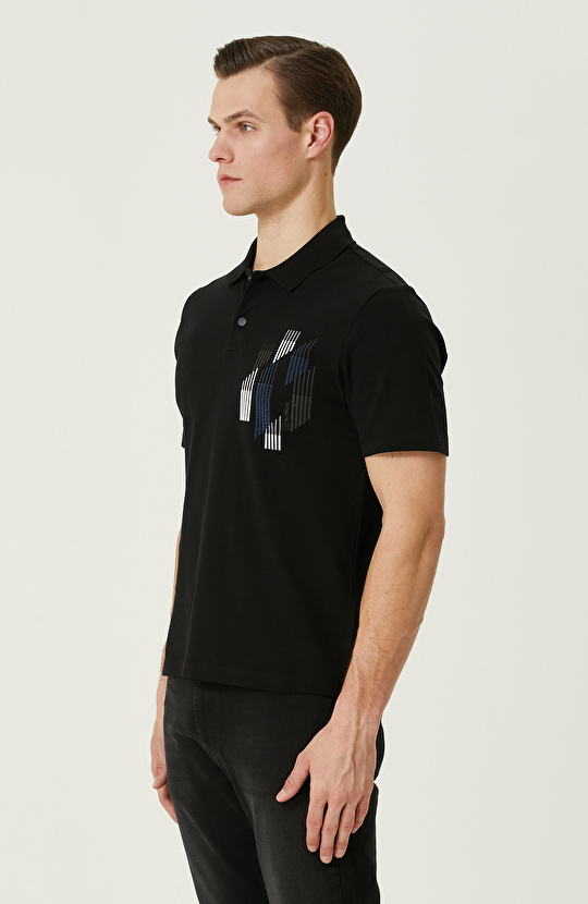 Siyah Polo Yaka T-shirt