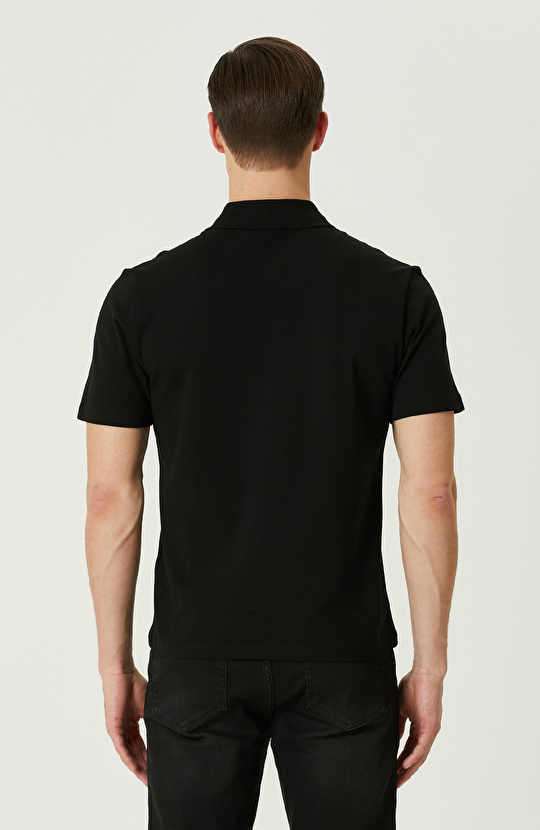 Siyah Polo Yaka T-shirt