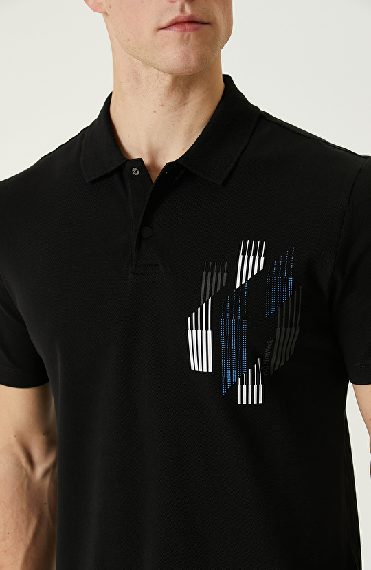 Siyah Polo Yaka T-shirt