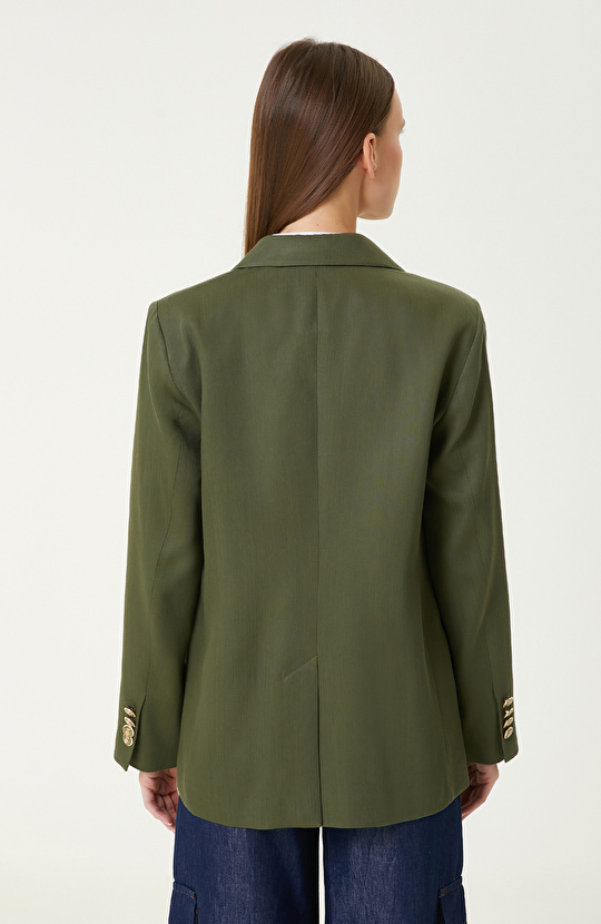  Haki Blazer Ceket