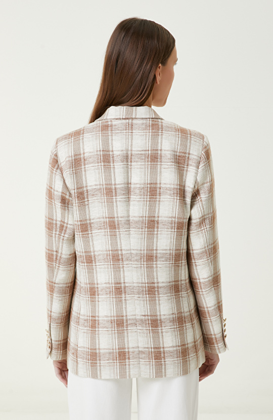 Limited Kahverengi Ekoseli Ceket