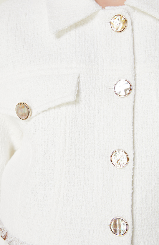 Limited Ekru Tüvit Ceket