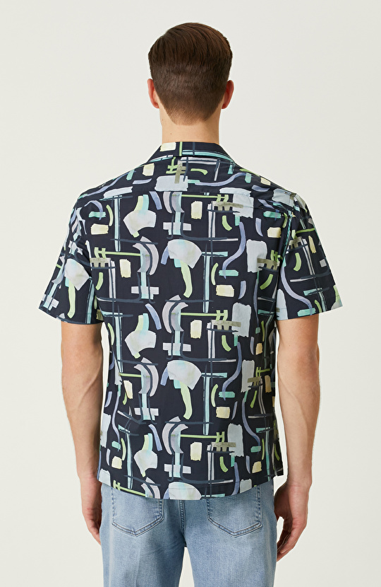 Lacivert Yeşil Gömlek