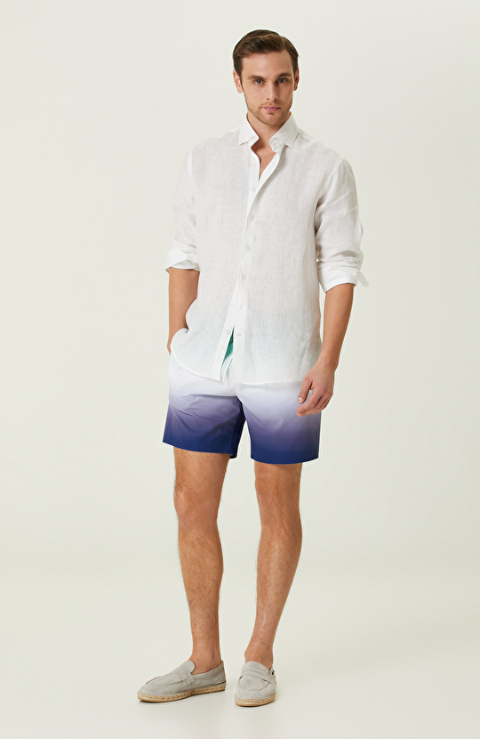 Yeşil Beyaz Degradeli Mayo