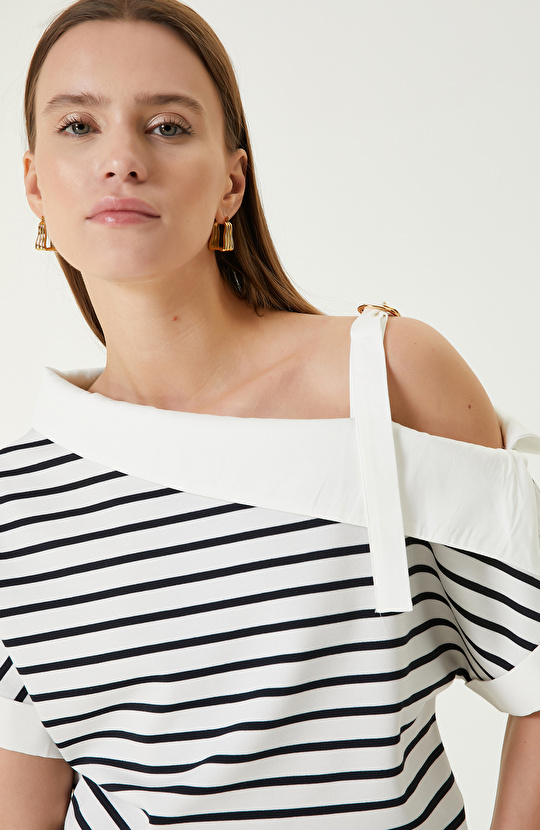 Lacivert Beyaz T-shirt