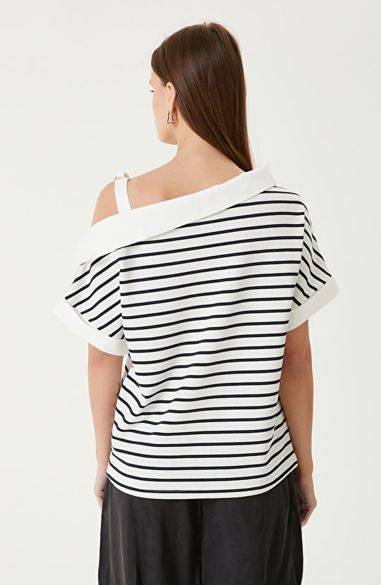 Lacivert Beyaz T-shirt