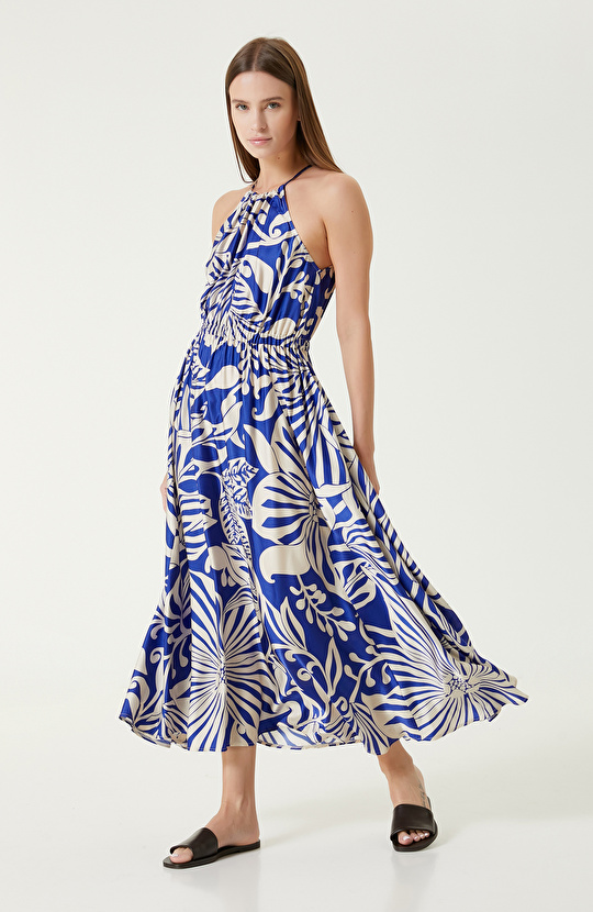 Sax Print Dress