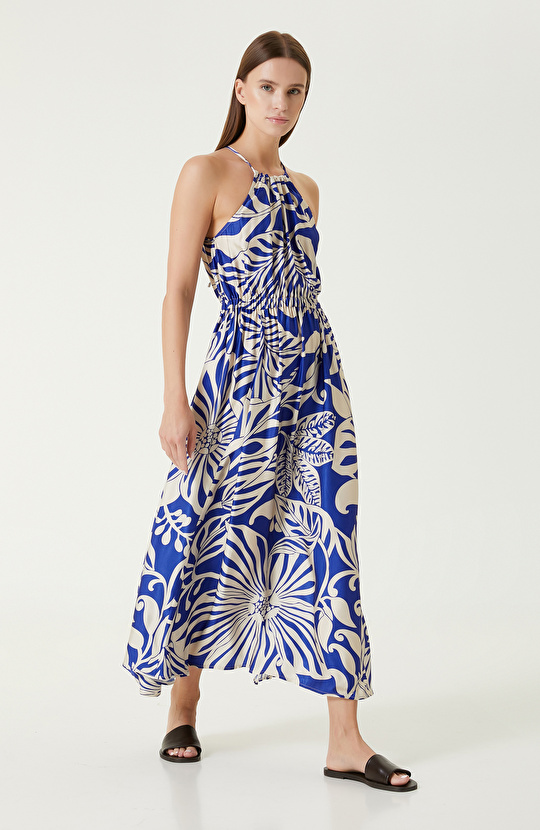 Sax Print Dress
