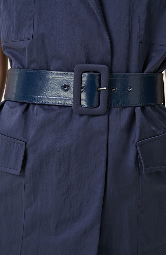 Lacivert Mini Elbise