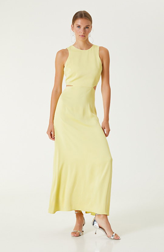 Sarı Maksi Elbise