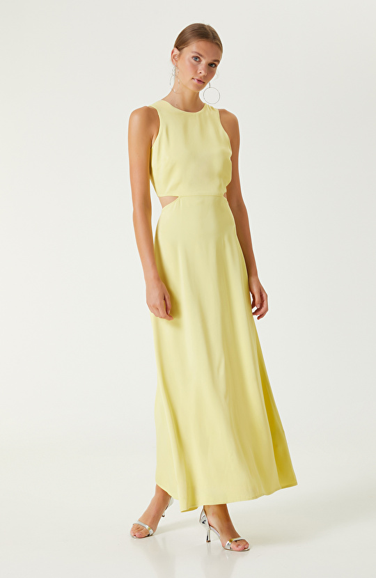 Sarı Maksi Elbise