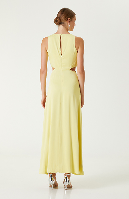 Sarı Maksi Elbise