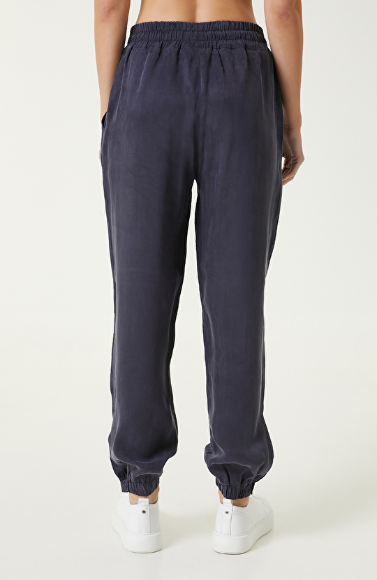  Lacivert Keten Pantolon