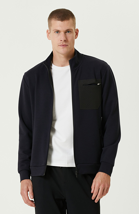 Lacivert N-Tech Fermuarlı SweaTshirt