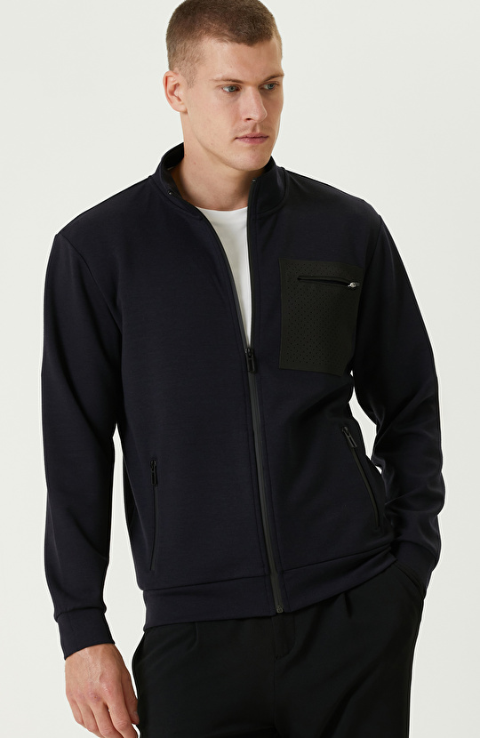 Lacivert N-Tech Fermuarlı SweaTshirt