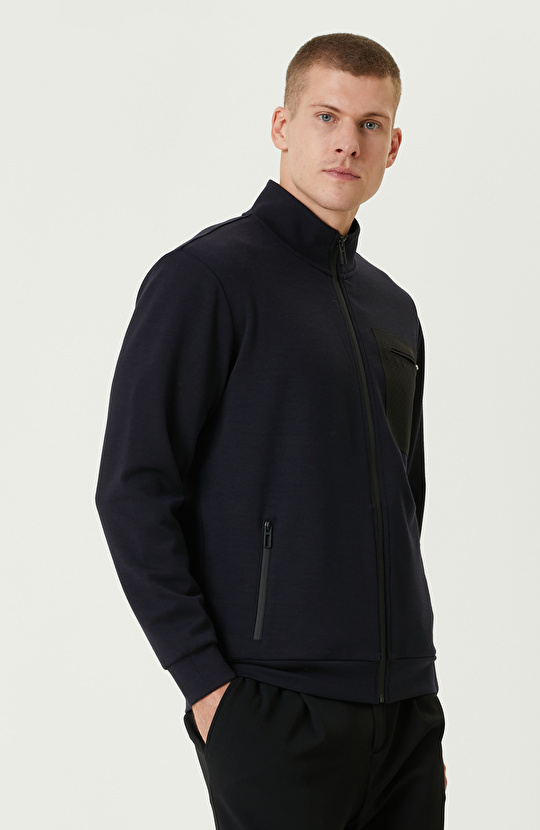 Lacivert N-Tech Fermuarlı SweaTshirt