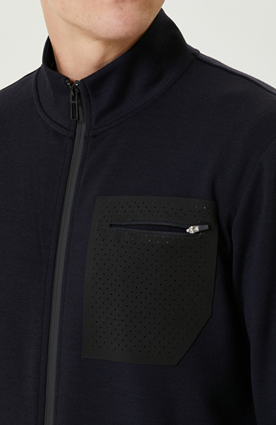 Lacivert N-Tech Fermuarlı SweaTshirt