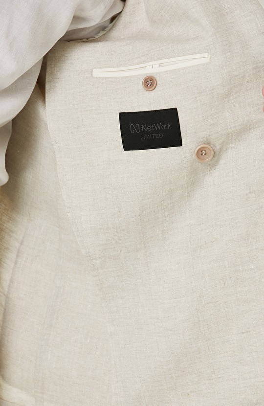 Limited Bej Keten Takım Elbise