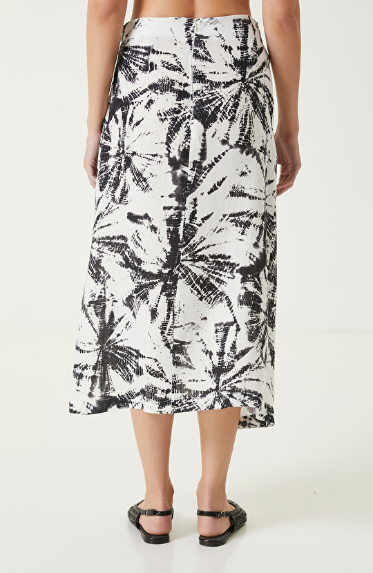 Black White Patterned Skirt
