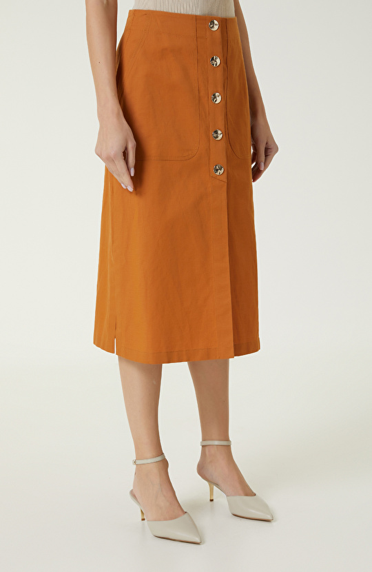  Tarçın Midi Boy Etek