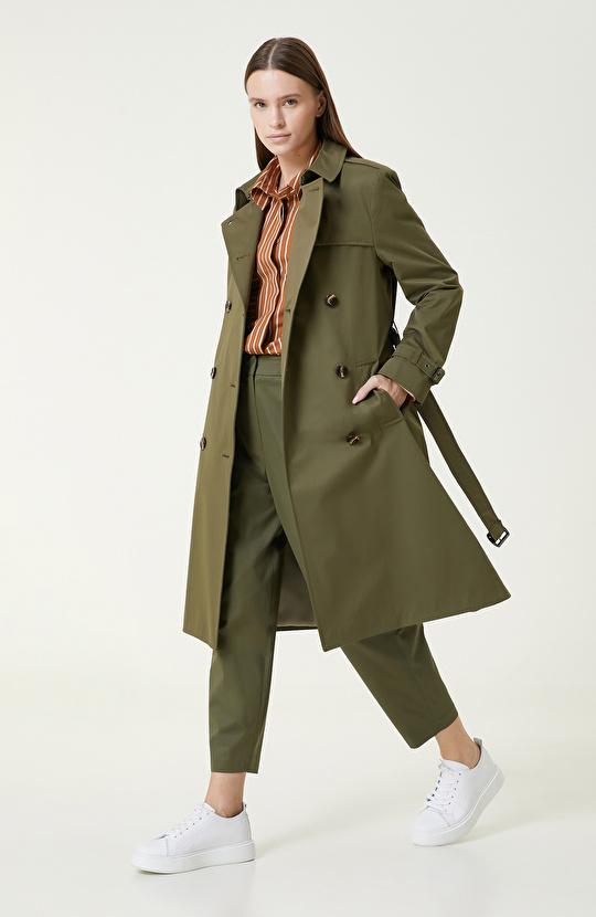 Karamel Çizgili Gömlek