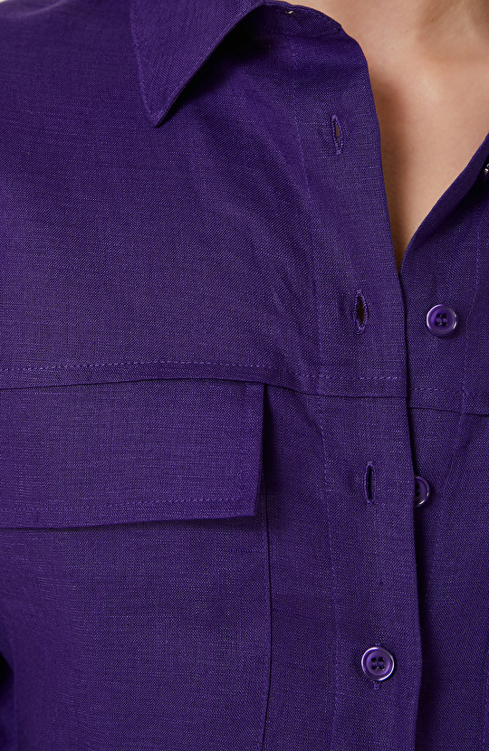 Mor Keten Gömlek