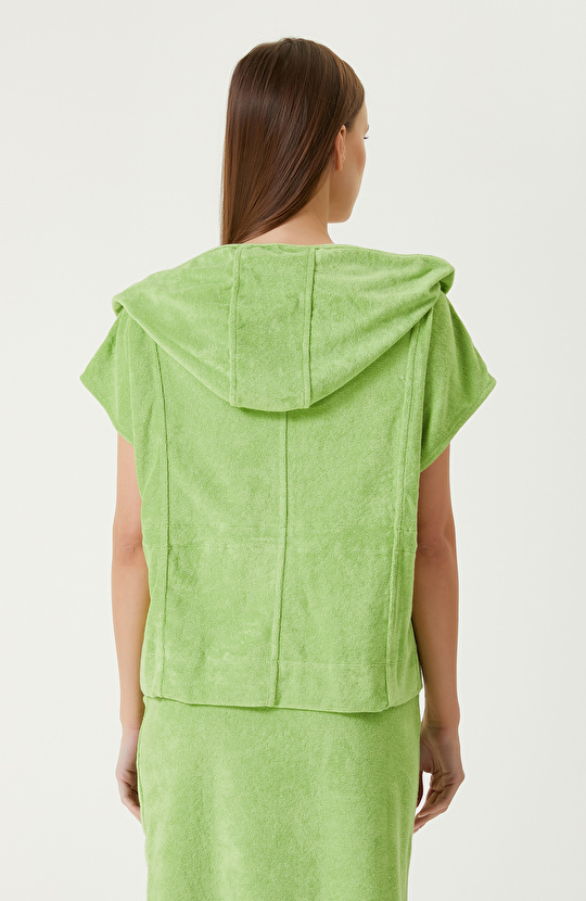 Yeşil Penye Havlu Sweatshirt