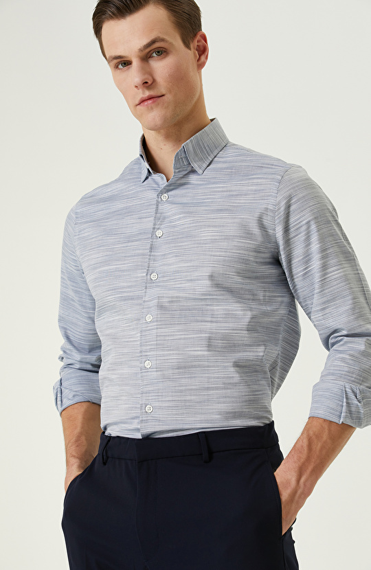 Mavi Degradeli Gömlek