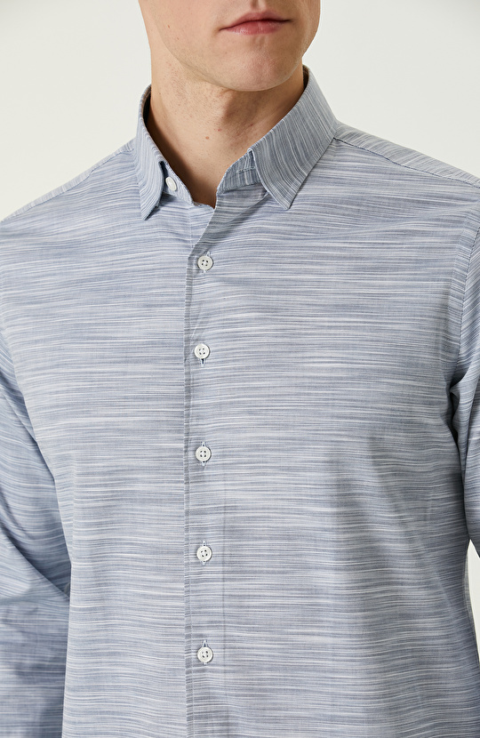 Mavi Degradeli Gömlek