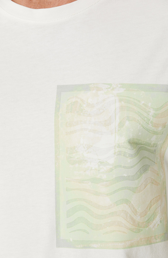 Beyaz Baskılı T-shirt