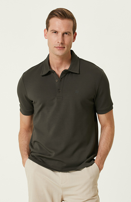 Haki Polo Yaka T-shirt