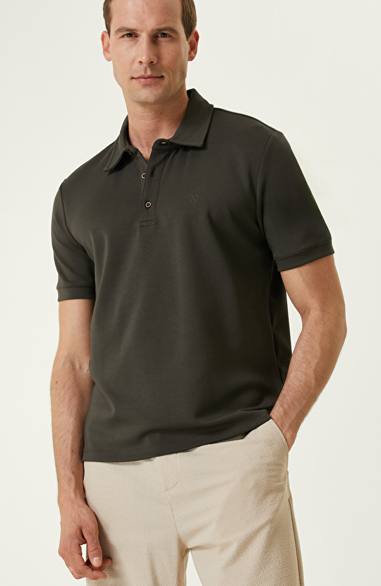 Haki Polo Yaka T-shirt