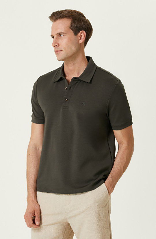 Haki Polo Yaka T-shirt