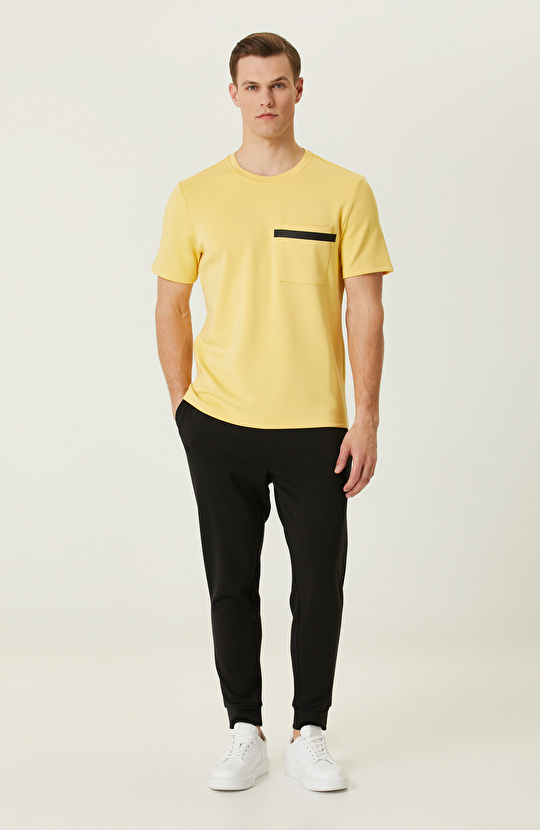 Sarı Baskılı T-shirt