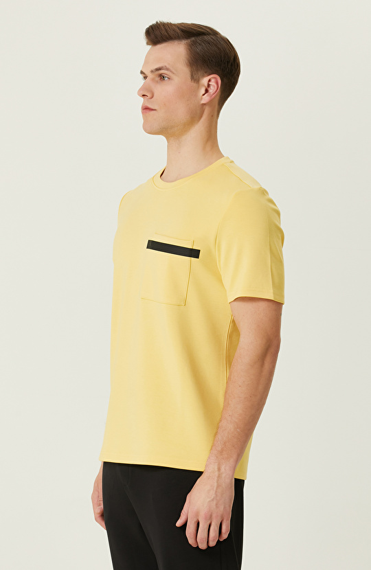 Sarı Baskılı T-shirt