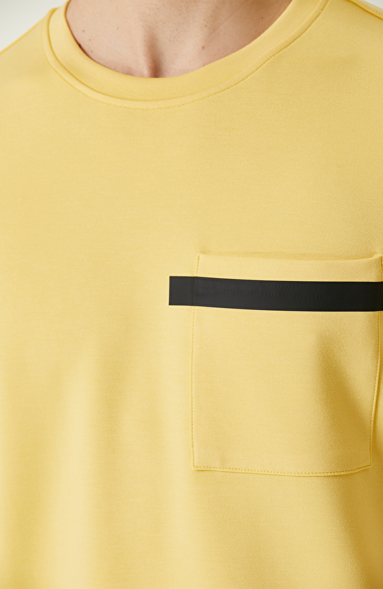 Sarı Baskılı T-shirt