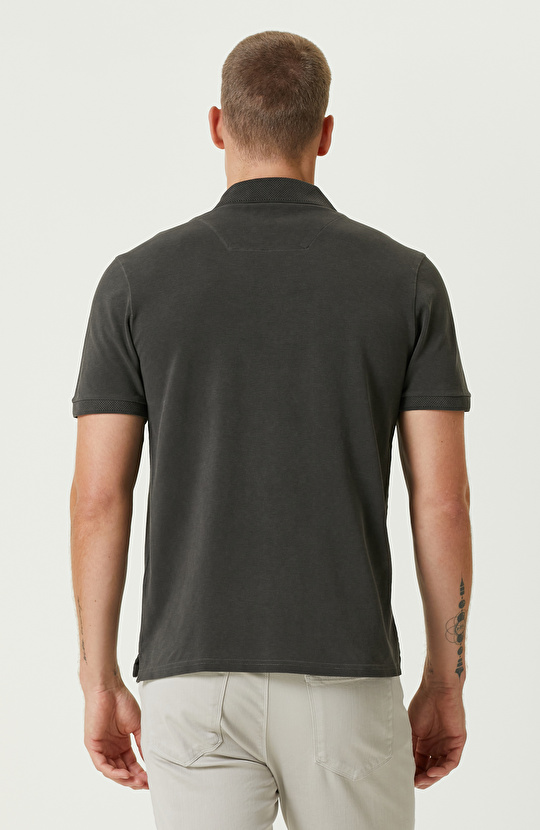 Antrasit Polo Yaka T-shirt