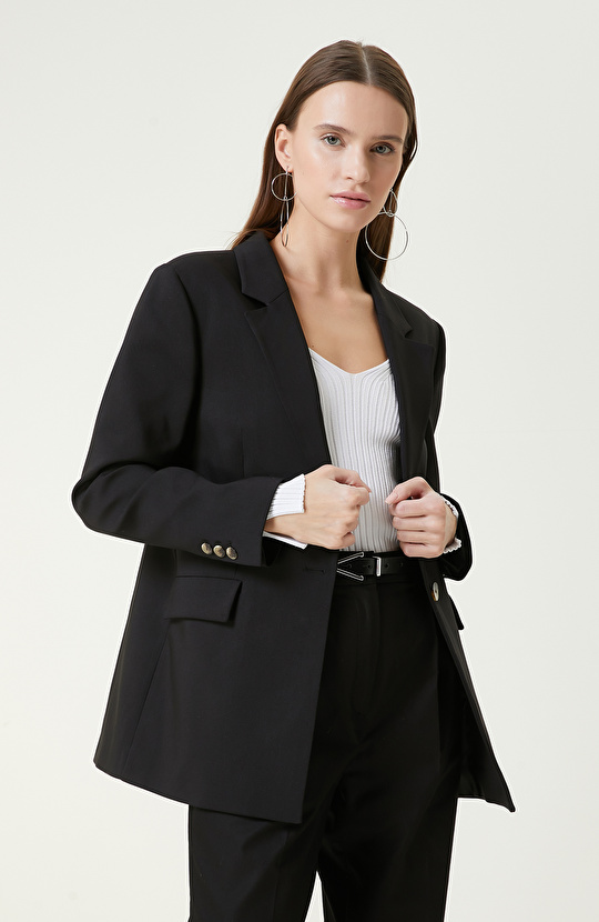 Siyah Basic Blazer