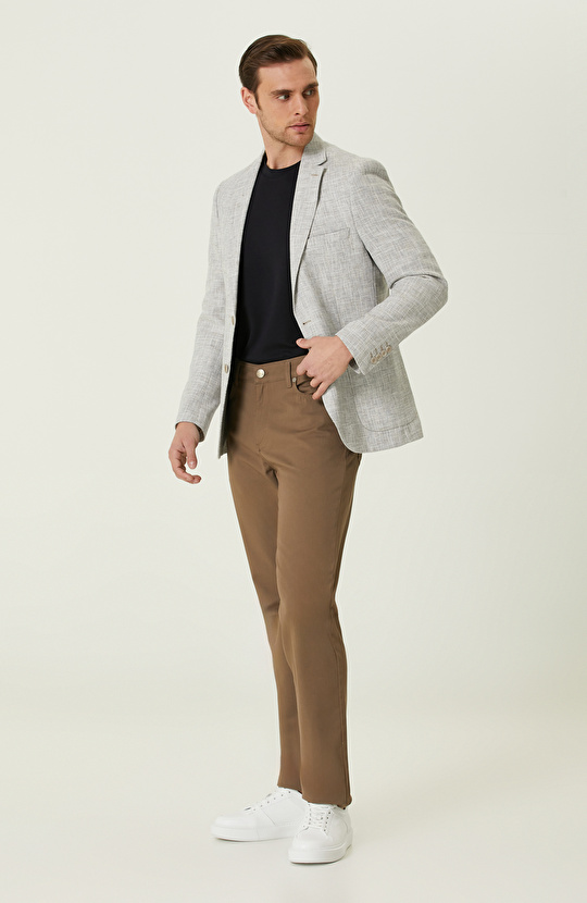 Vizon Diyagonal Casual Pantolon Vizon Diyagonal Casual Pantolon