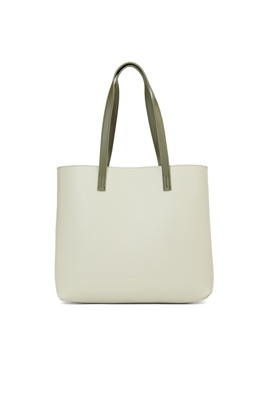 Bej Haki Çift Taraflı Kadın Çanta