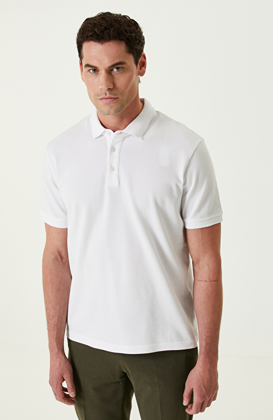 Beyaz Polo T-shirt