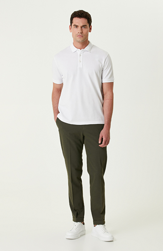 Beyaz Polo T-shirt